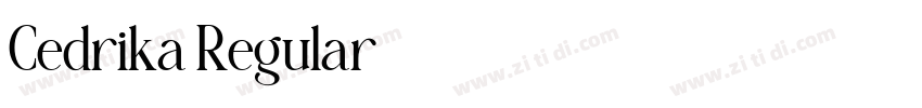 Cedrika Regular字体转换